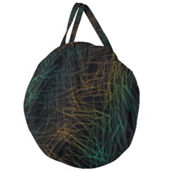 Background Pattern Texture Design Giant Round Zipper Tote