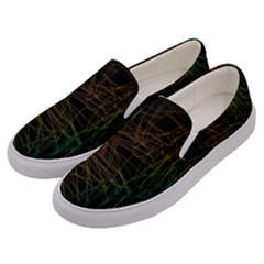 Background Pattern Texture Design Men s Canvas Slip Ons