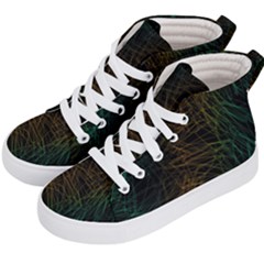 Background Pattern Texture Design Kids  Hi-top Skate Sneakers