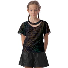 Background Pattern Texture Design Kids  Front Cut Tee