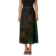 Background Pattern Texture Design Classic Midi Chiffon Skirt