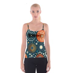 Abstract Pattern Spaghetti Strap Top