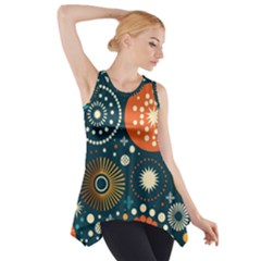 Abstract Pattern Side Drop Tank Tunic by Jancukart