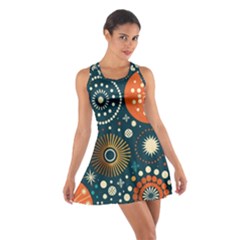 Abstract Pattern Cotton Racerback Dress