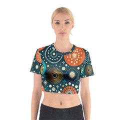 Abstract Pattern Cotton Crop Top