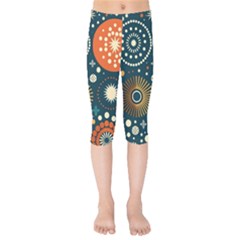 Abstract Pattern Kids  Capri Leggings 