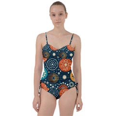 Abstract Pattern Sweetheart Tankini Set