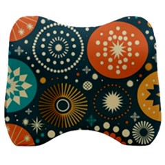 Abstract Pattern Velour Head Support Cushion