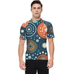 Abstract Pattern Men s Short Sleeve Rash Guard