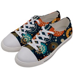 Abstract Pattern Men s Low Top Canvas Sneakers