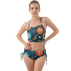 Abstract Pattern Mini Tank Bikini Set