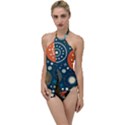 Abstract Pattern Go with the Flow One Piece Swimsuit View1