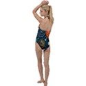 Abstract Pattern Go with the Flow One Piece Swimsuit View2