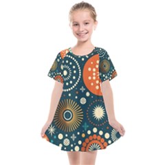 Abstract Pattern Kids  Smock Dress