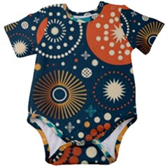 Abstract Pattern Baby Short Sleeve Bodysuit