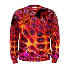 Fractal Black Texture Wallpaper Men s Sweatshirt