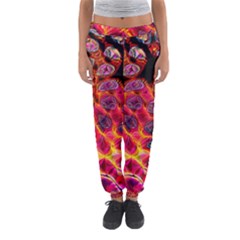 Fractal Black Texture Wallpaper Women s Jogger Sweatpants