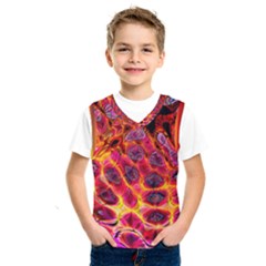 Fractal Black Texture Wallpaper Kids  Basketball Tank Top