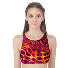 Fractal Black Texture Wallpaper Tank Bikini Top