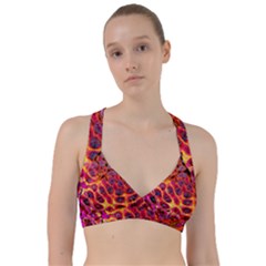 Fractal Black Texture Wallpaper Sweetheart Sports Bra