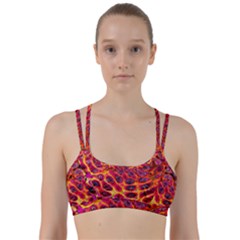 Fractal Black Texture Wallpaper Line Them Up Sports Bra