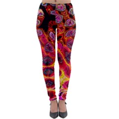 Fractal Black Texture Wallpaper Lightweight Velour Leggings