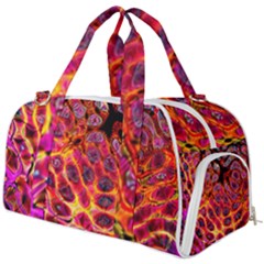 Fractal Black Texture Wallpaper Burner Gym Duffel Bag