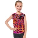 Fractal Black Texture Wallpaper Kids  Mesh Tank Top View1