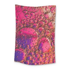 Colorful Bubbles Abstract Art Small Tapestry by Jancukart