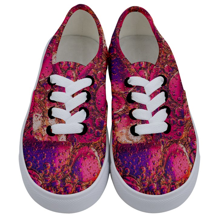 Colorful Bubbles Abstract Art Kids  Classic Low Top Sneakers