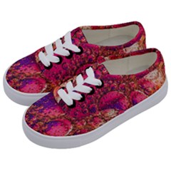 Colorful Bubbles Abstract Art Kids  Classic Low Top Sneakers