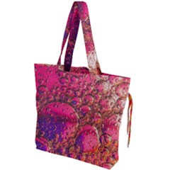 Colorful Bubbles Abstract Art Drawstring Tote Bag