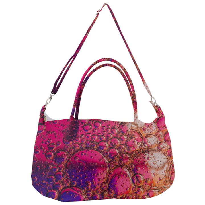 Colorful Bubbles Abstract Art Removal Strap Handbag