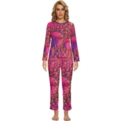 Colorful Bubbles Abstract Art Womens  Long Sleeve Lightweight Pajamas Set