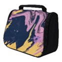 Pink Black And Yellow Abstract Painting Full Print Travel Pouch (Small) View1