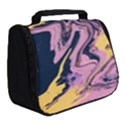 Pink Black And Yellow Abstract Painting Full Print Travel Pouch (Small) View2