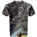 Black Marble Abstract Pattern Texture Men s Cotton Tee View1