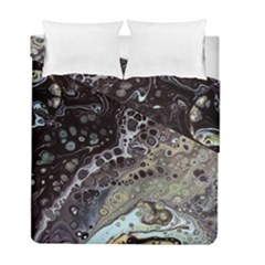 Black Marble Abstract Pattern Texture Duvet Cover Double Side (full/ Double Size)