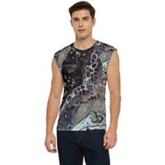 Black Marble Abstract Pattern Texture Men s Raglan Cap Sleeve Tee by Jancukart