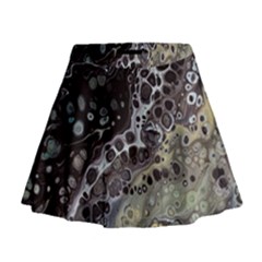 Black Marble Abstract Pattern Texture Mini Flare Skirt