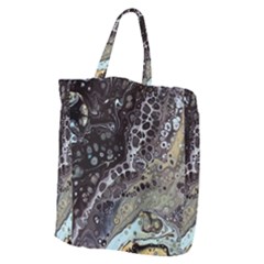 Black Marble Abstract Pattern Texture Giant Grocery Tote