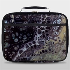 Black Marble Abstract Pattern Texture Full Print Lunch Bag