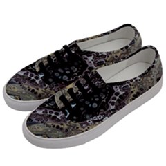 Black Marble Abstract Pattern Texture Men s Classic Low Top Sneakers