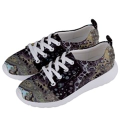 Black Marble Abstract Pattern Texture Women s Lightweight Sports Shoes