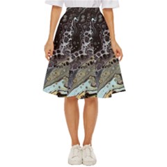 Black Marble Abstract Pattern Texture Classic Short Skirt