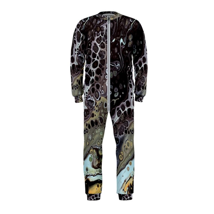 Black Marble Abstract Pattern Texture OnePiece Jumpsuit (Kids)