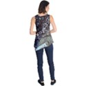 Black Marble Abstract Pattern Texture Sleeveless Tunic View2