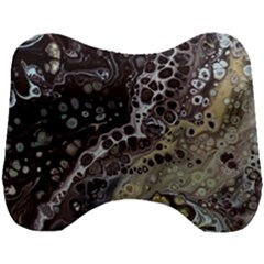 Black Marble Abstract Pattern Texture Head Support Cushion