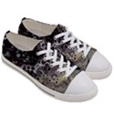 Black Marble Abstract Pattern Texture Women s Low Top Canvas Sneakers View3