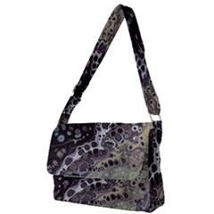 Black Marble Abstract Pattern Texture Full Print Messenger Bag (s)